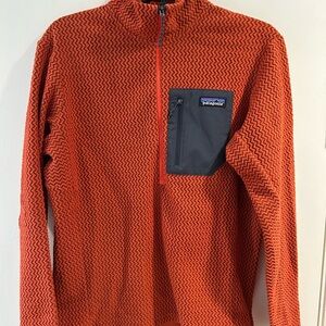 Patagonia Orange Fleece Pullover
